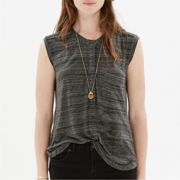 MADEWELL Tipoff Placket Hi-Low Tank size small - Picture 1 of 8
